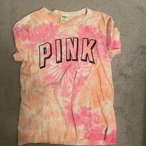 Pink and orange tye dye tshirt